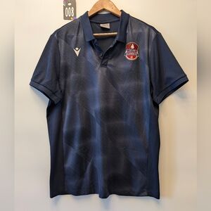 Macron Alamein FC Men's Navy Blue Soccer Team‎ Polo Shirt